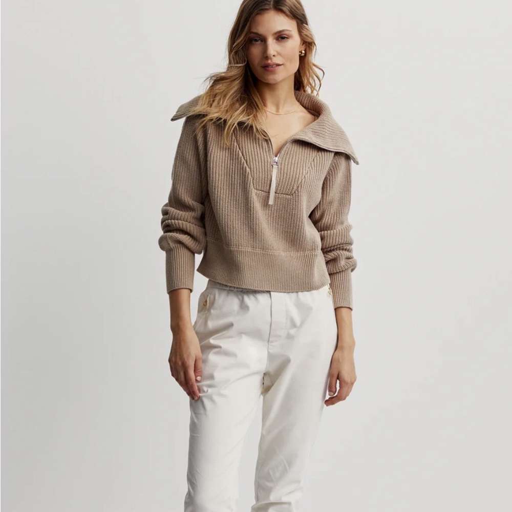 Varley Mentone Half zip knit pullover
